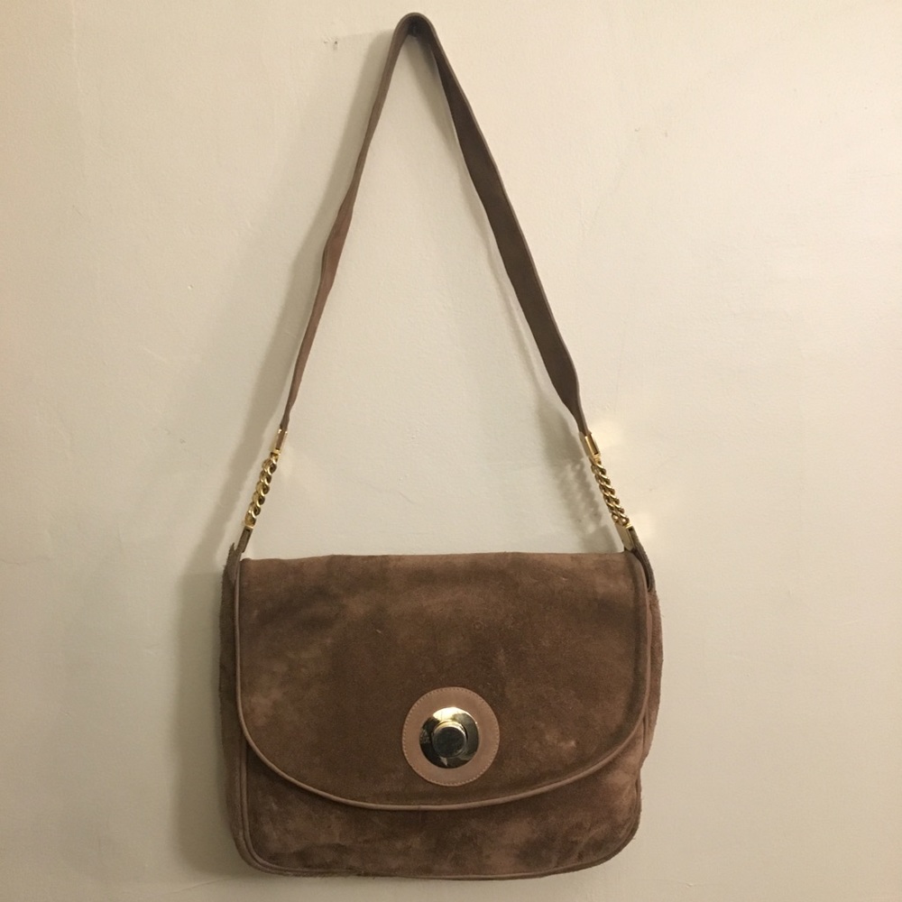 Vintage 1960’s Brown Suede Aldana Purse